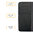 Leather Wallet Case & Card Holder Pouch for Oppo R15 - Black
